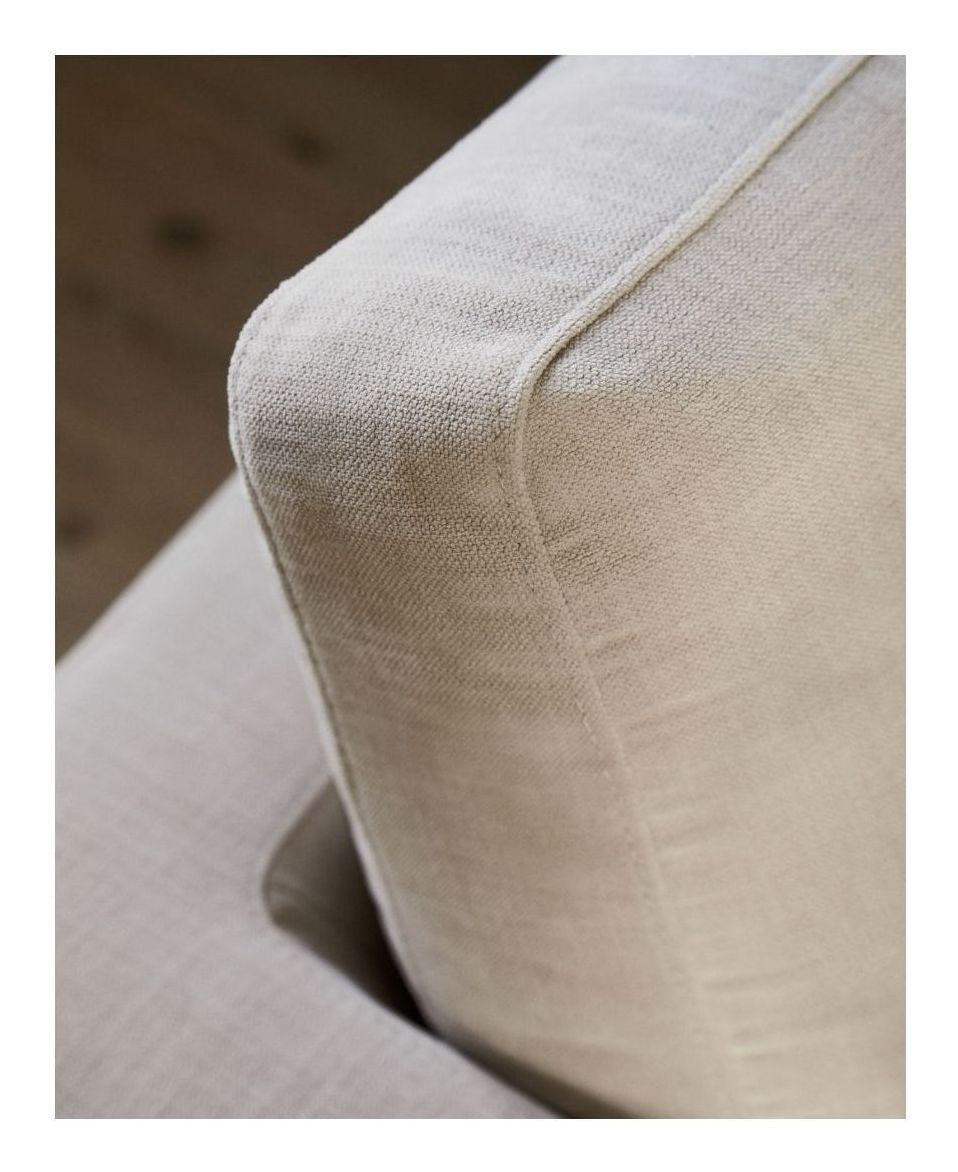 Gala 6-pers. sofa, Beige Chenillestof - Unoliving.com