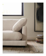 Gala 6-pers. sofa, Beige Chenillestof - Unoliving.com