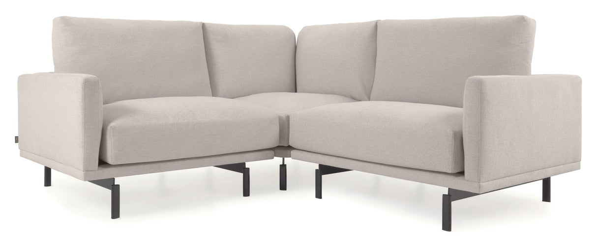 Galene 2-pers. Hjørnesofa, 270x207, Beige chenille