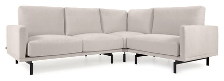 Galene 3-pers. Hjørnesofa, 267x207, Beige chenille - Unoliving.com