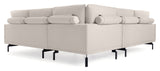 Galene 4-pers. Hjørnesofa, 267x267, Beige chenille - Unoliving.com