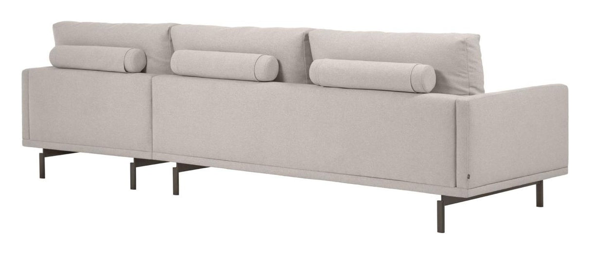 Galene 4-pers sofa m. højre chaiselong - Beige - Unoliving.com