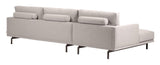 Galene 4-pers sofa m. venstre chaiselong - Beige - Unoliving.com