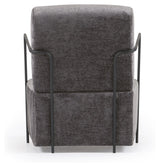 Gamer Loungestol, Grå chenille/Sort metal - Unoliving.com