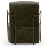 Gamer Loungestol, Grøn chenille/Sort metal - Unoliving.com