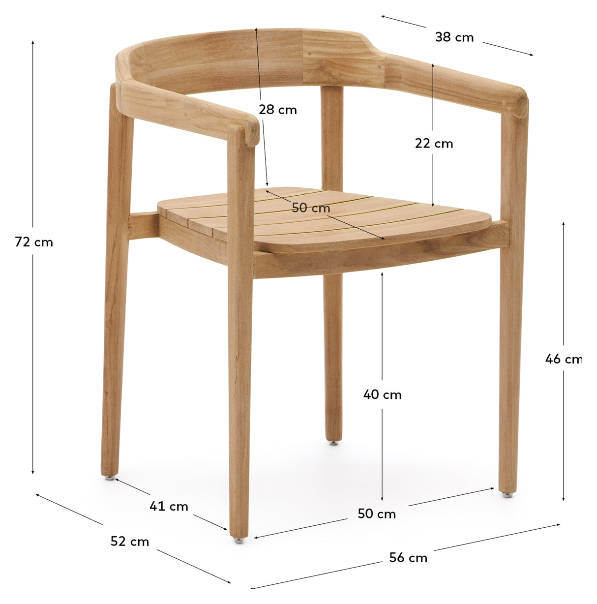 Icaro stol, træ - Unoliving.com