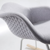 Kenna Gyngestol Quilted Lys Grå - Unoliving.com