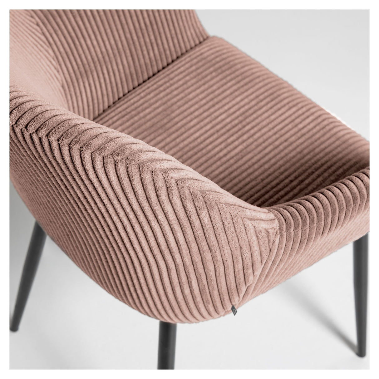 Konna Spisebordsstol Pink Fløjl - Unoliving.com