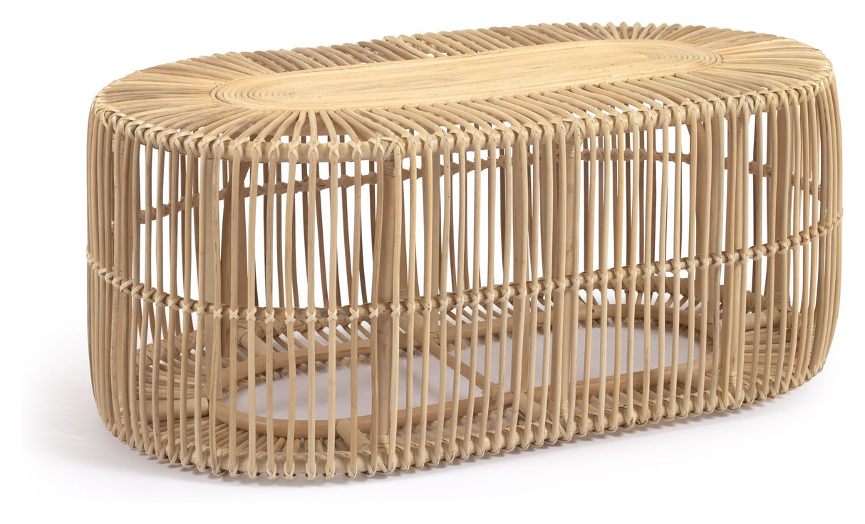 Lael Sofabord, 110x60 oval, Rattan