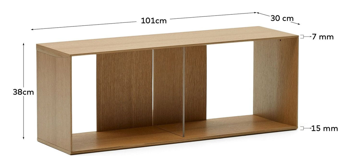 Litto Reolmodul, Large, Egefinér, 101x38 - Unoliving.com