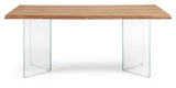 Lotty Spisebord m. glasben, 160x90 - Unoliving.com