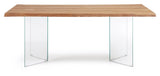 Lotty Spisebord m. glasben, 180x100 - Unoliving.com