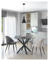 Mael Spisebordsstol, Beige/Sort - Unoliving.com