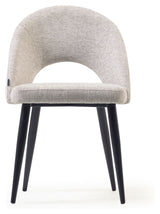 Mael Spisebordsstol, Beige/Sort - Unoliving.com