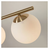 Mahala Loftlampe, Frostet glas/Messing finish