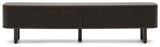 Mailen TV-Bord m. 2 låger, Askefinér/Mørk finish, 200x50 - Unoliving.com