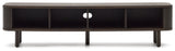 Mailen TV-Bord m. 2 låger, Askefinér/Mørk finish, 200x50 - Unoliving.com