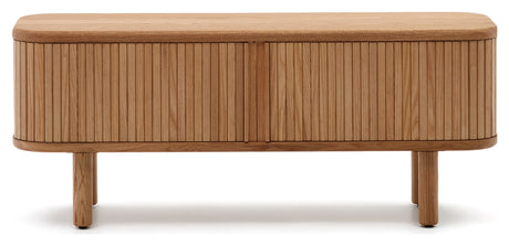 Mailen TV-Bord m. 2 låger, Askefinér/Naturlig finish, 120x50 - Unoliving.com