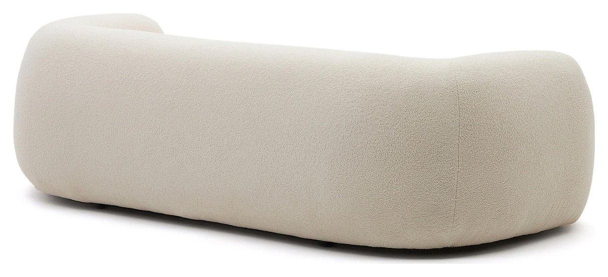 Martina 3-pers. Sofa, Off-White Shearling, B:240 - Unoliving.com