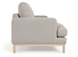 Mihaela 3-pers. Sofa, Grå fleece - Unoliving.com