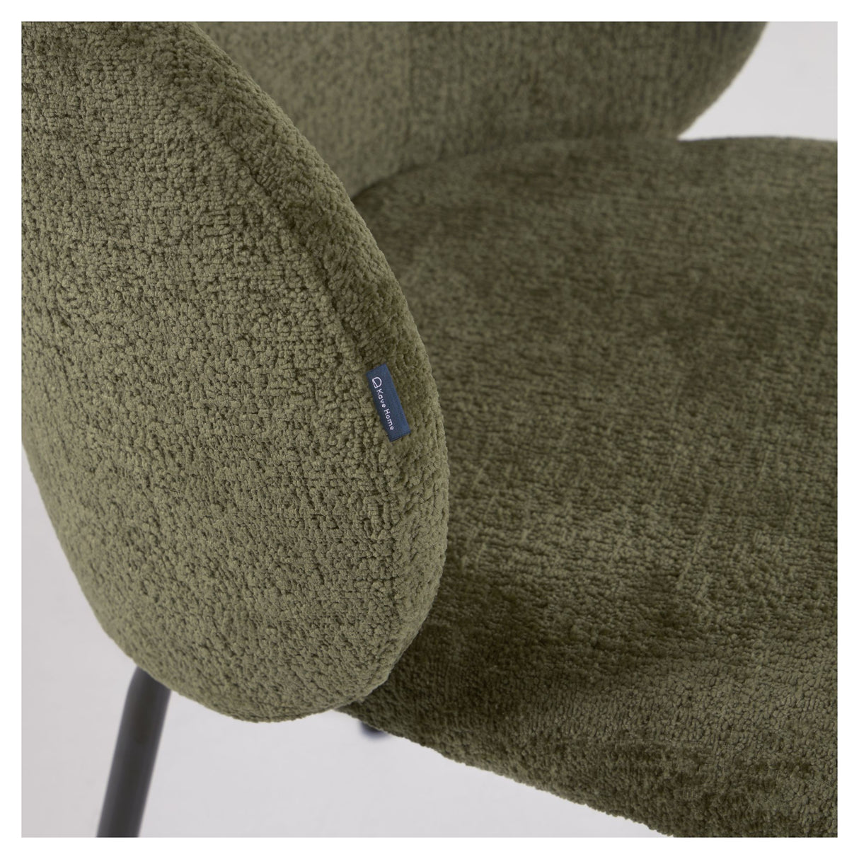 Minna Spisebordsstol, Grøn velour chenille - Unoliving.com