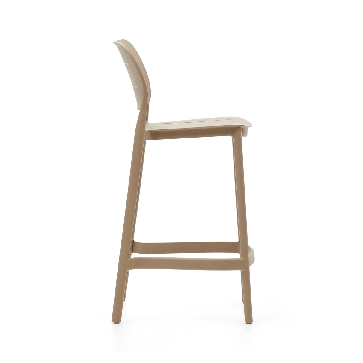 Morella Udendørs barstol, H: 65 cm, Beige plast