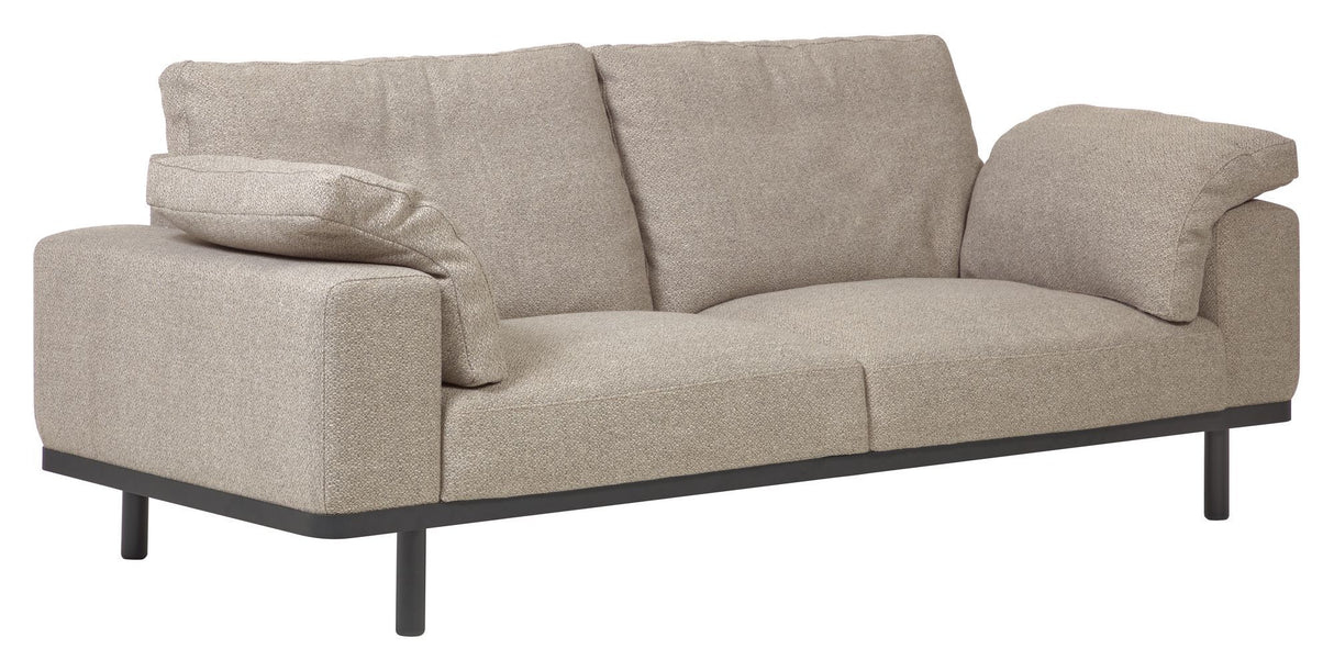 Noa 3-pers. Sofa, Beige m. sorte ben - Unoliving.com