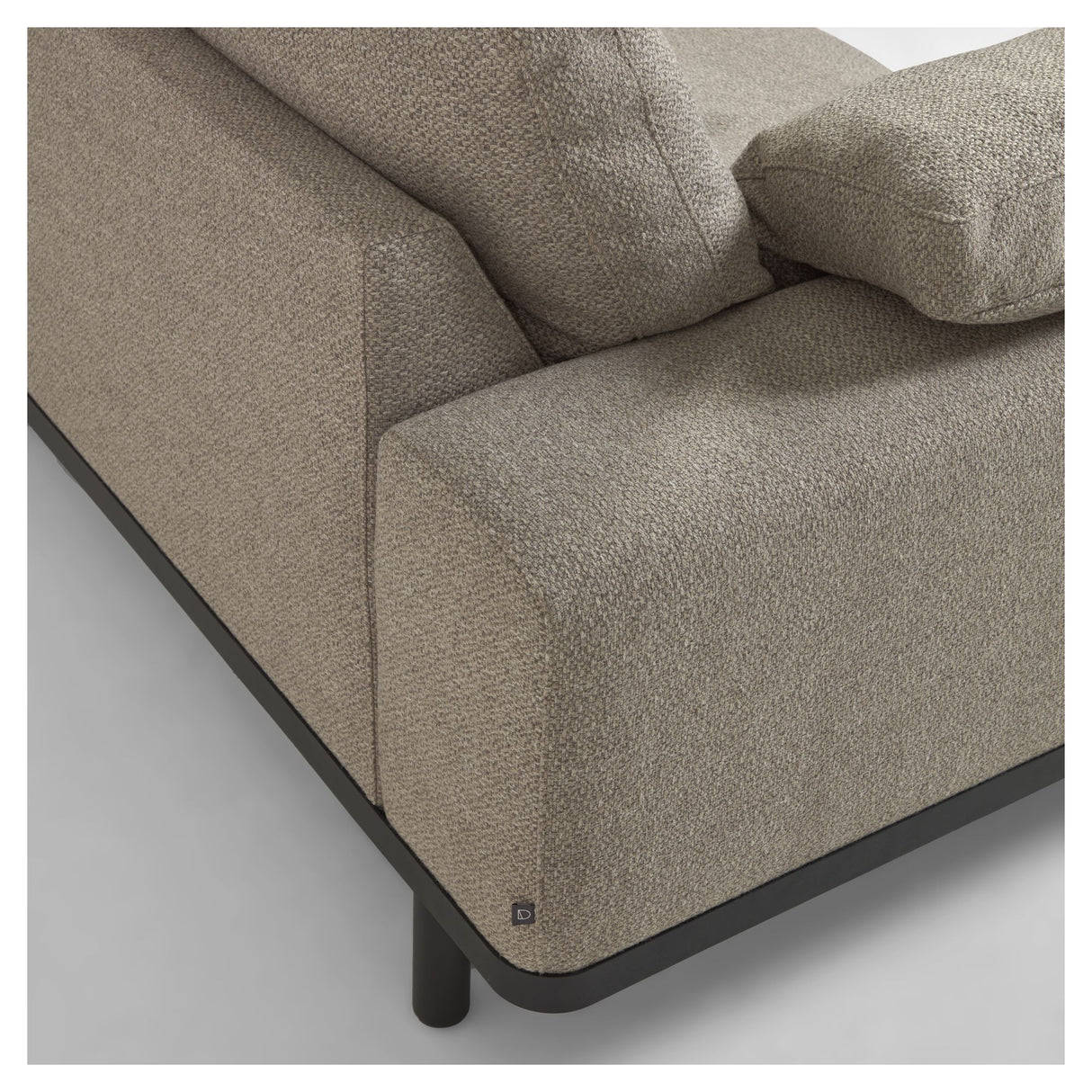 Noa 3-pers. Sofa, Beige m. sorte ben - Unoliving.com