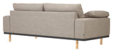 Noa 3-pers. Sofa m. puder Beige/Natur - Unoliving.com