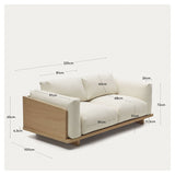 Oaq 3-pers. Sofa, Beige - Unoliving.com