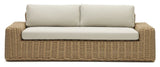 Portlligat 3-pers. Loungesofa, Beige rattan