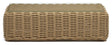 Portlligat Loungebord, Beige rattan, 110x60 - Unoliving.com