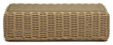 Portlligat Loungebord, Beige rattan, 110x60 - Unoliving.com