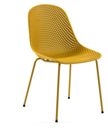 Quinby Spisebordsstol, Mustard - Unoliving.com