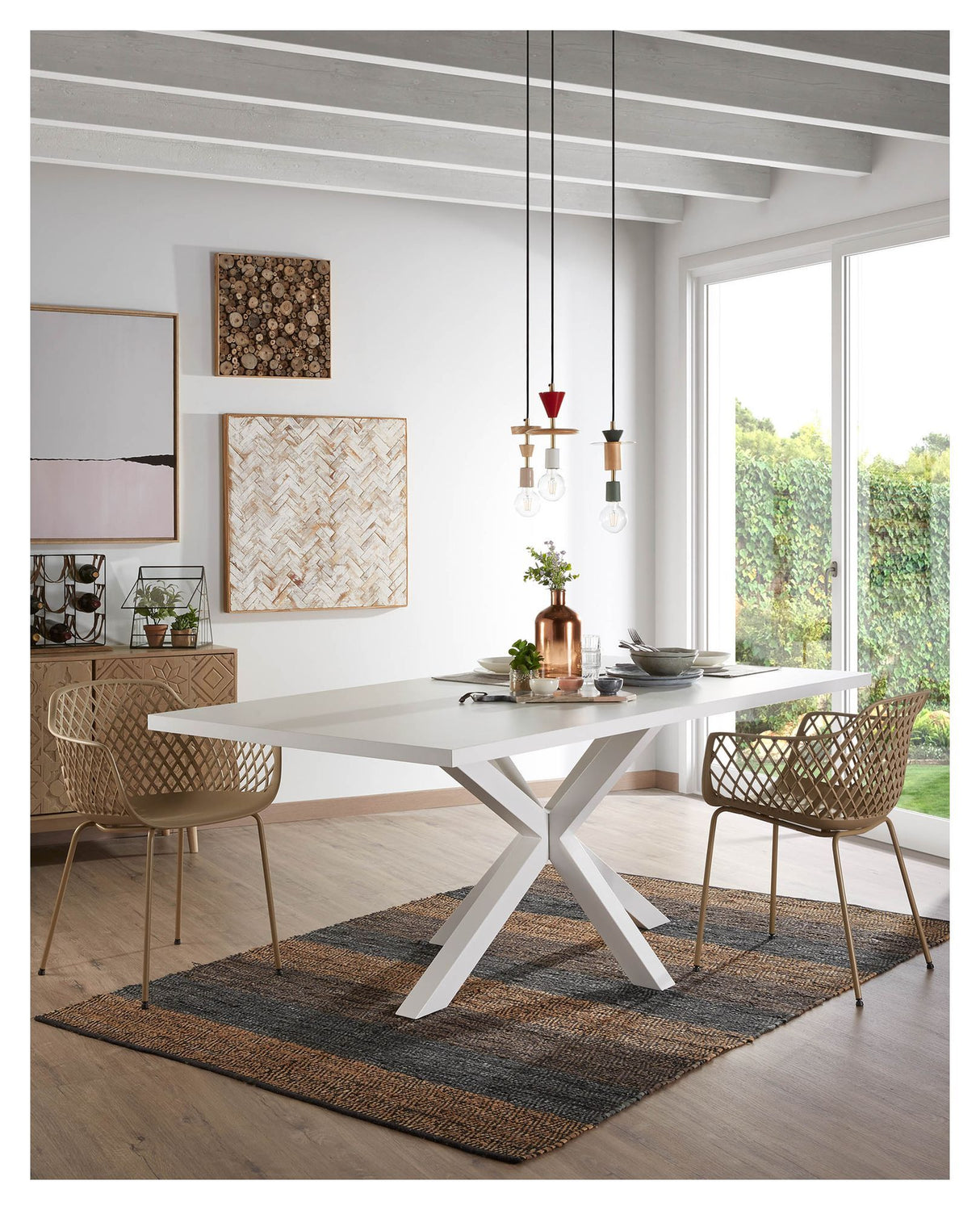 Quinn Spisebordsstol, Beige - Unoliving.com