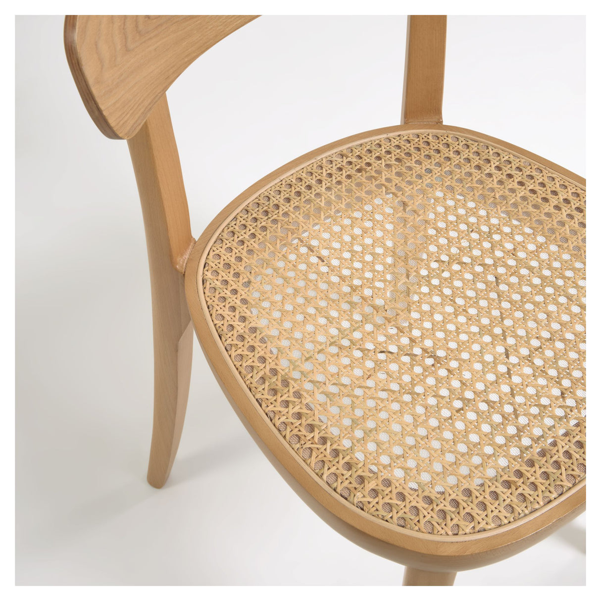 Romane Spisebordsstol i bøg . Askefinér/Rattan - Unoliving.com