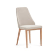 Rosie Spisebordsstol m. polstret sæde, Beige stof - Unoliving.com