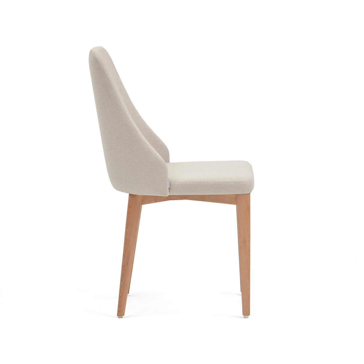 Rosie Spisebordsstol m. polstret sæde, Beige stof - Unoliving.com