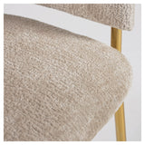 Runnie Spisebordsstol, Beige chenille - Unoliving.com