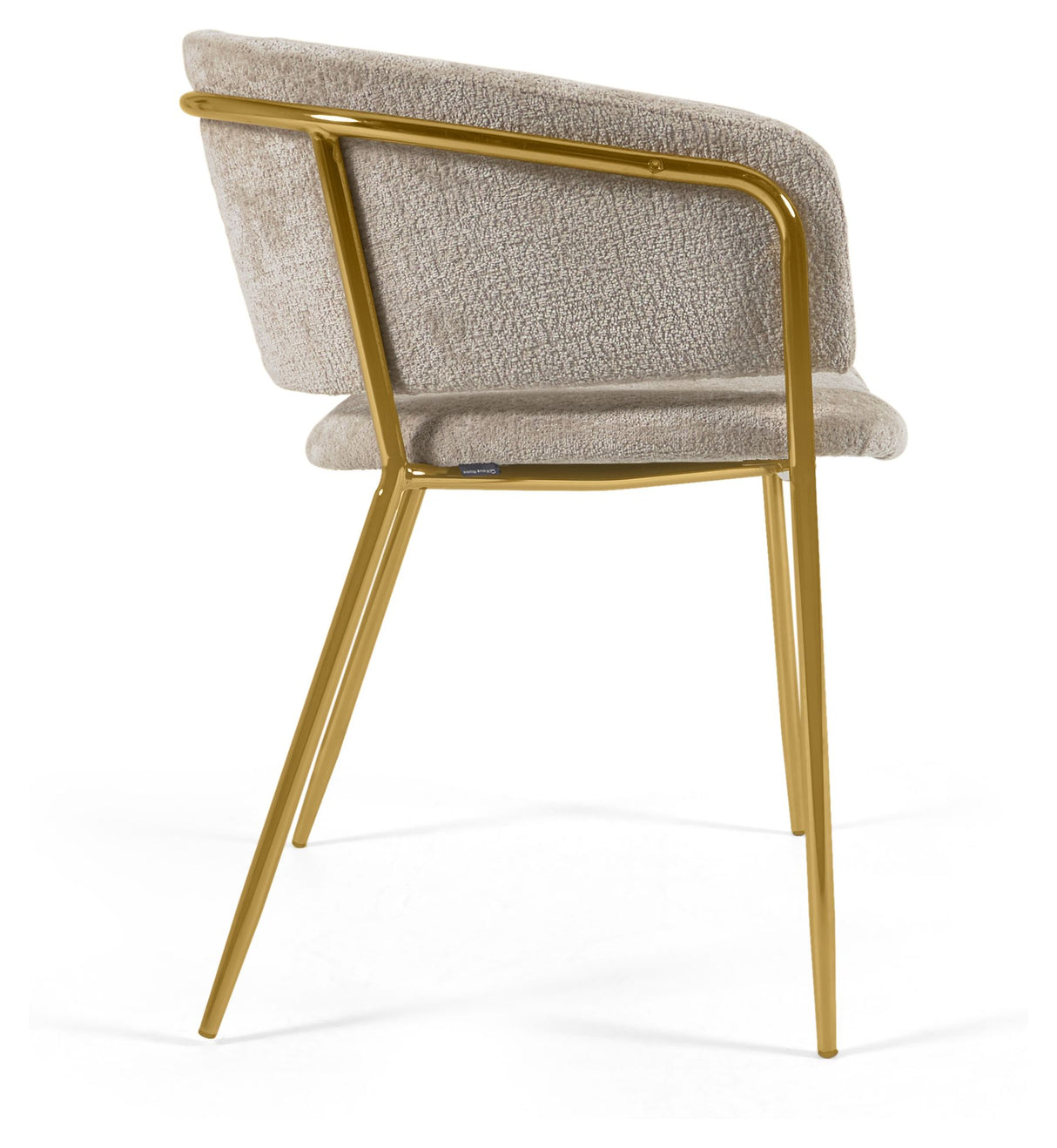 Runnie Spisebordsstol, Beige chenille - Unoliving.com