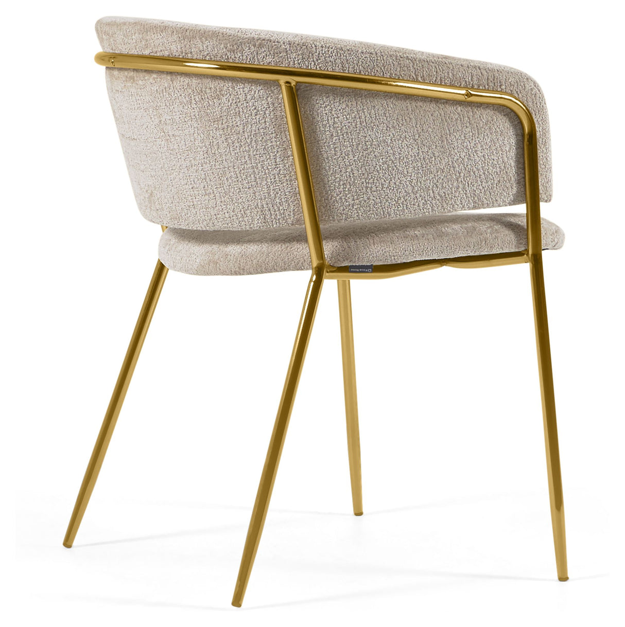 Runnie Spisebordsstol, Beige chenille - Unoliving.com