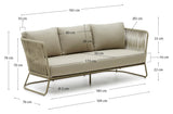 Saconca 3-pers. sofa , 192cm - Unoliving.com