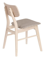 Selia Spisebordsstol, Lys Træ/Beige - Unoliving.com