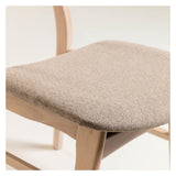 Selia Spisebordsstol, Lys Træ/Beige - Unoliving.com