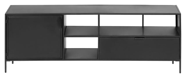 Kave Home Shantay Tvbord Sort Metal, 150x50 - Unoliving.com