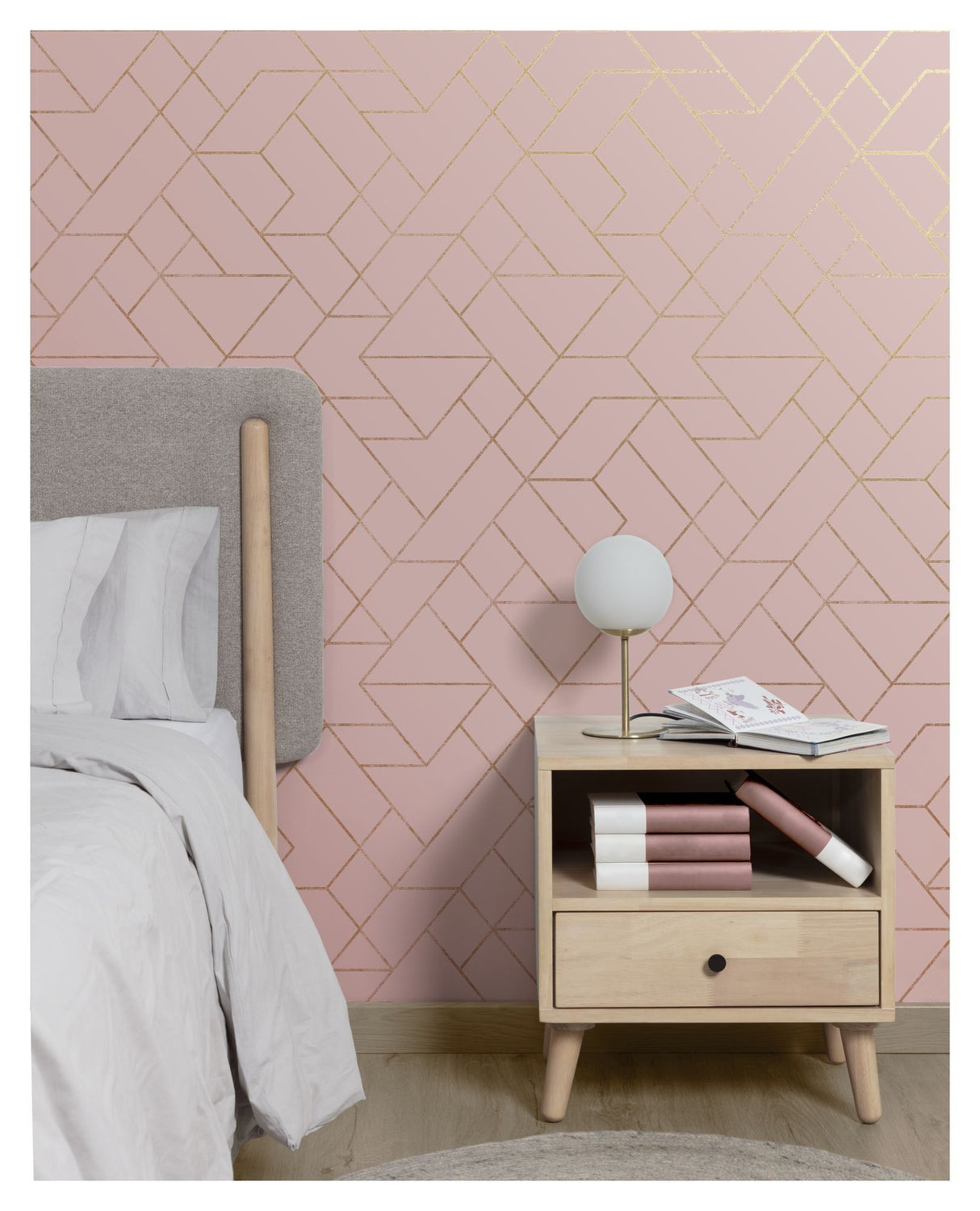 Shayndel Sengeramme Lystræ/Beige, 160x200 - Unoliving.com