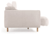 Singa 3-pers. Sofa, Hvid Chenille - Unoliving.com