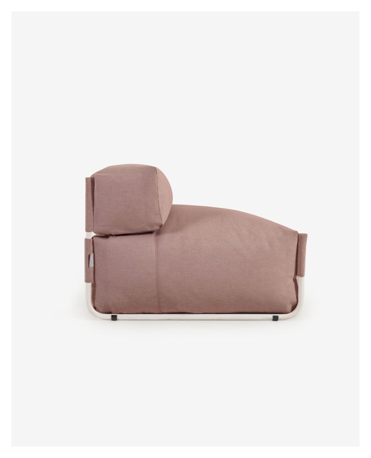 Square Loungestol, Hvid alu/Terracotta - Unoliving.com