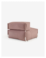 Square Loungestol, Hvid alu/Terracotta - Unoliving.com