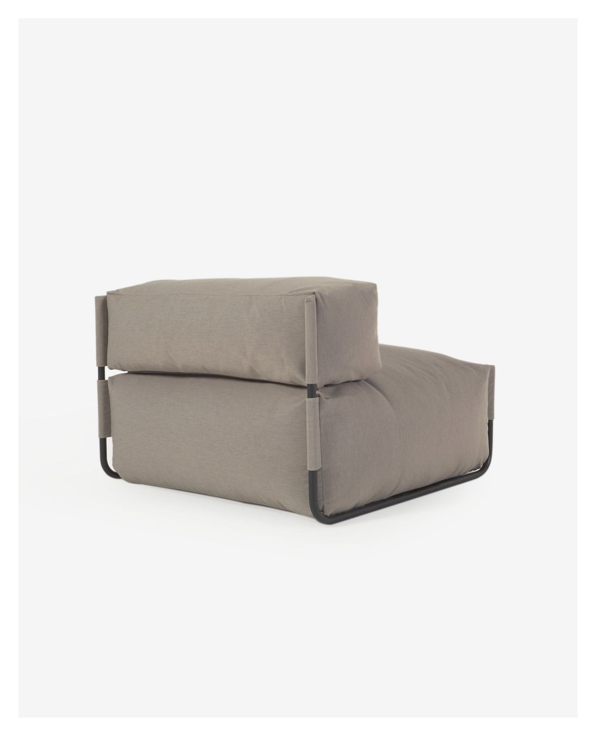 Square Loungestol, Sort alu/Grøn - Unoliving.com